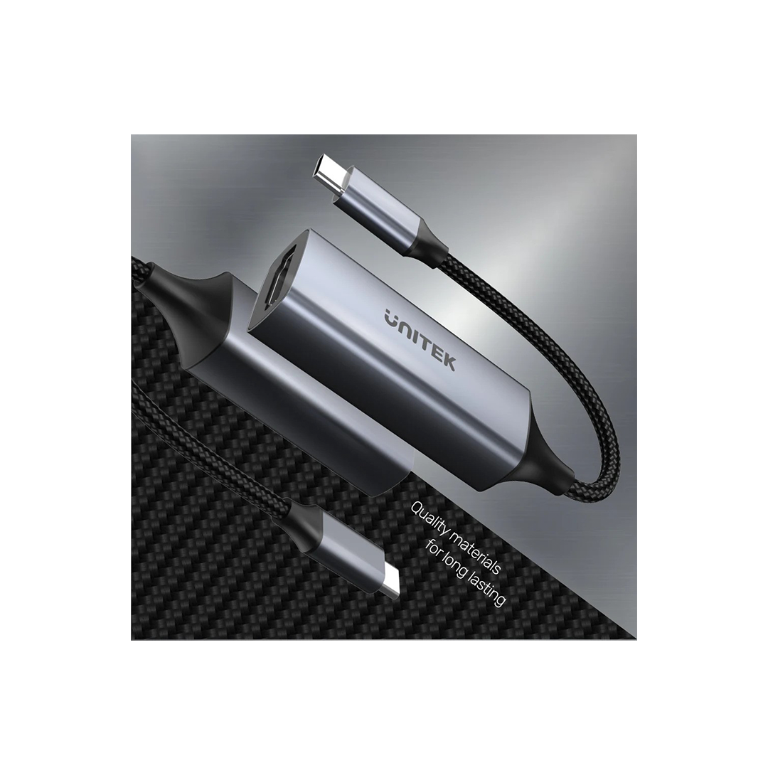 Unitek V1427A 4K 60Hz USB-C to HDMI 2.0 Adapter with Nylon-Braided Cable Unitek V1427A 4K 60Hz USB-C to HDMI 2.0 Adapter with Nylon-Braided Cable